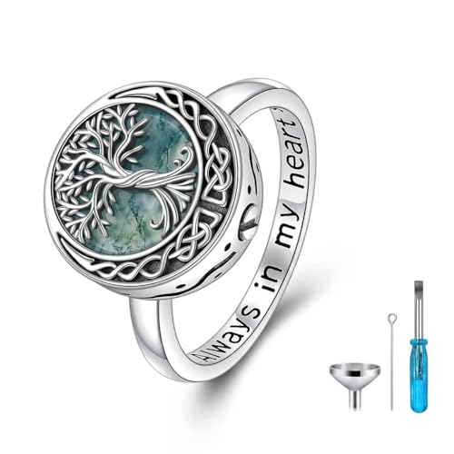 ONEFINITY Tree of Life Rings Celtic Knot Tree of Life Rings Family Tree Jewelry Gifts for Women Men - color: MA-urn
