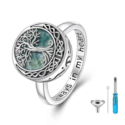 ONEFINITY Tree of Life Rings Celtic Knot Tree of Life Rings Family Tree Jewelry Gifts for Women Men - color: MA-urn