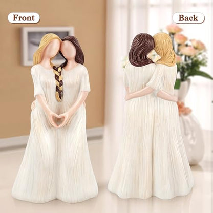 Sister Gifts from Sister, Sister Birthday Gifts for Women, Sister Figurines - color: White-sister