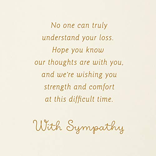 Hallmark Sympathy Card from All (Gold Foil Tapestry) (Pack of 2) - size: 17 (Pack of 2)