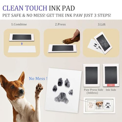 MYPAWLETS Paw Print Frame Kit,Dog/Cat Paw Print Keepsake,XL White - color: Extra Large-white