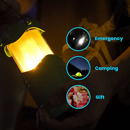 Lichamp 4 Pack LED Camping Lanterns, Dark Gray - color: Gray