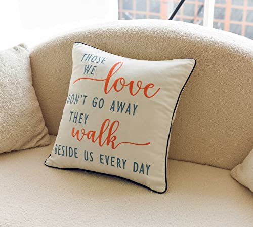 Sympathy Throw Pillow Cover,Memorial Throw Pillow Cover 18 x 18 Inches Cover Only