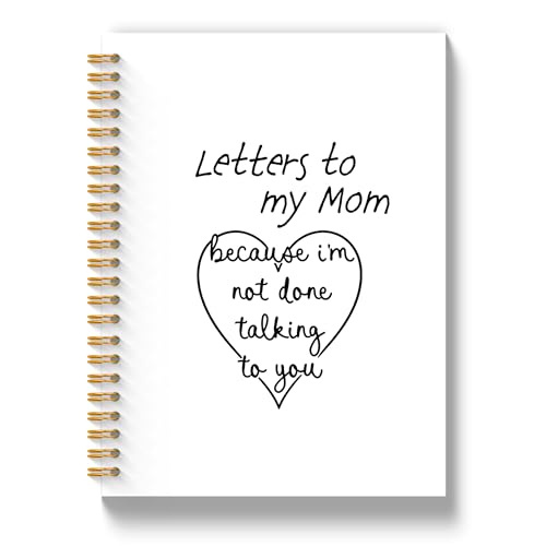 Letters to My Mom Notebook Journal 5.5x8.3, Sympathy Hardcover Notebook Gifts for Loss of Mother, Memorial Gifts for Loss of Mom, Grief Journals for Women Writing - color: Letters Mom2