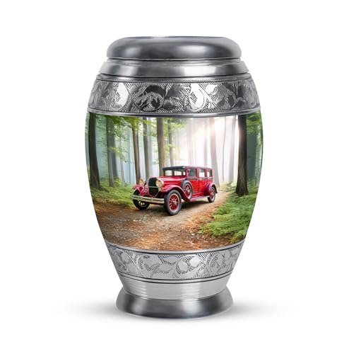 Car Urn for Human Ashes Adult Brother - Decorative Urns for Male & Female - Adult Keepsake Urn for Human Ashes Men - Green Mini Urns for Mom and Dad 3 Inch Keepsake - color: Car-2, size: 3-inch