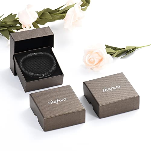 shajwo Cremation Jewelry Cross Urn Bracelet for Ashes for Women Men - color: Black 20cm