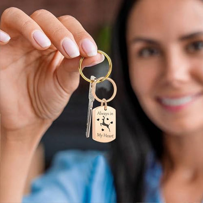 Cremation Jewelry Urn Keychain for Ashes for Women Men Memorial Keepsake Pendant - color: Rosegold