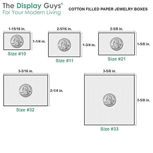 TheDisplayGuys 100 Cardboard Jewelry Gift Boxes with Inserts - Turquoise - color: Pearl Teal, size: 1 Count (Pack of 100)