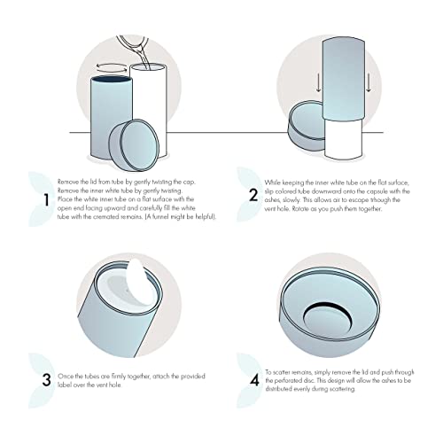 Supernova Eco-Friendly Biodegradable Urns for Adult Ashes - Scattering Tube with Cremation Urns - color: Supernova, size: Large 12"x5"