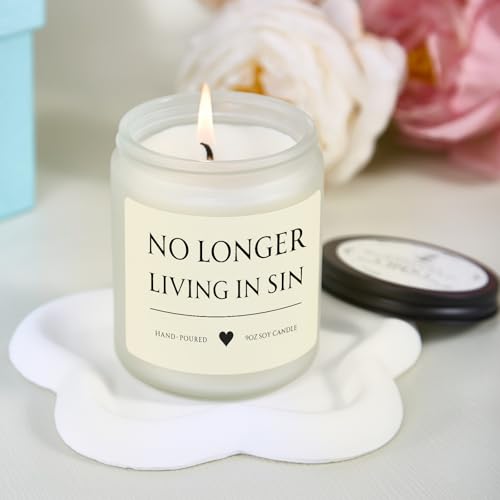 Wedding Gifts for Bride, 9 OZ Soy Wax Candle Bridal Shower Gifts - color: Wedding Gifts