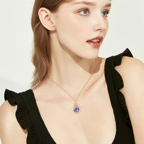 NBEADS Locket Pendant Necklaces, Memory Locket Charms Brass Floating Memory Necklace - style: Teardrop