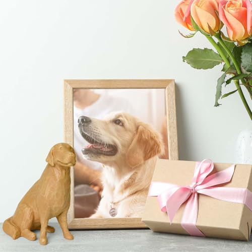 Lnrkai Golden Retriever Statue Gifts, Dog Memorial Gifts, Golden Retriever Decor for Bookshelf, Fireplace, Bedside Table - style: Golden retriever