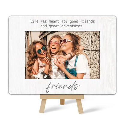 Best Friend Picture Frame, Friends Frame, Life Was Meant For Good Friends, Birthday Graduation Gifts Ideas, Photo Frames For Home Tabletop Decor A(02 - size: Life Was Meant For Good Friends