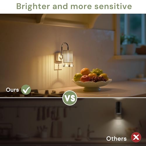 L LOHAS LED Night Lights Plug into Wall, Boho Fabric Cylinder Night Light - color: Silver pole -3000k, size: 2 Pack