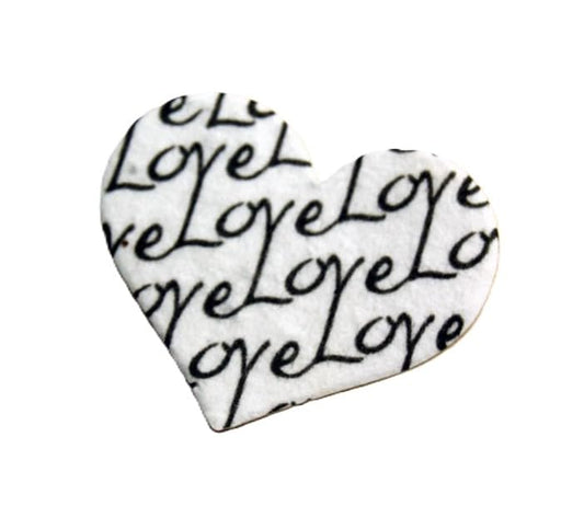 Of The Earth Handmade Paper - Wildflower Seed Paper Small Heart Tags - Calligraphy Variations - 1.75" X 1.5" - Set of 50 (Love Connected) - color: Love Connected