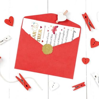 YiKaLus Happy 1st Anniversary Card,Romantic 1 Year Gifts for Him Her Couple | Sweet First Anniversary Greeting Card with Golden Number One and Love Ring Decor,Matching Red Envelope 8x5.3 Inch - style: card 469