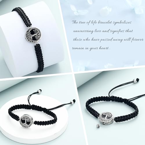 Imrsanl Tree of Life Urn Bracelet for Ashes for Women Men - color: Customize