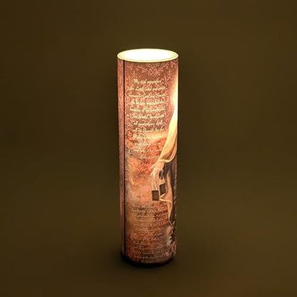 Our Lady of Mount Carmel LED Flameless Devotional Prayer Candle