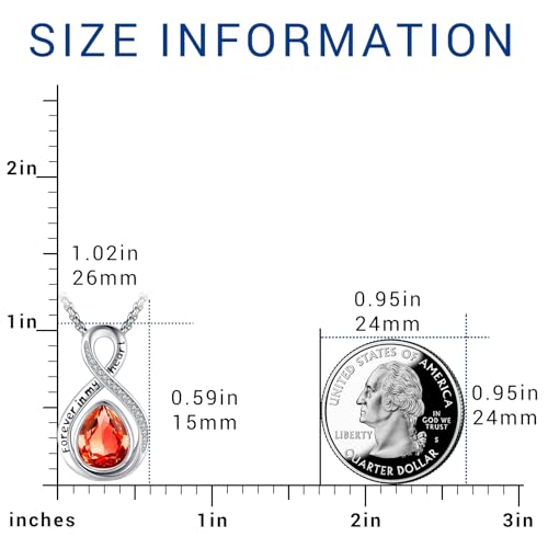 Eusense Cremation Jewelry for Ashes Urn Necklace to Put Ashes In 925 Sterling Silver Memorial Pendant Tree of Life Infinity Urn Necklaces for Ashes Necklace for Women Men - style: F-Infinity Urn-07-Jul.-Red