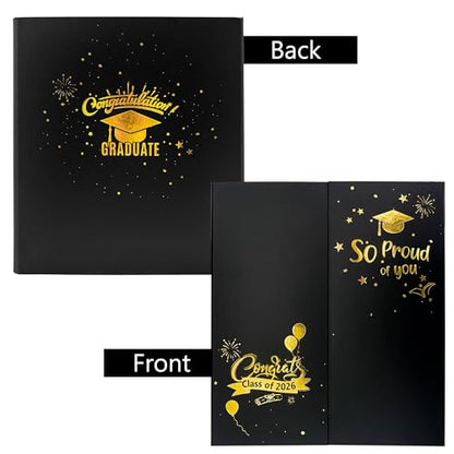 GMFrames Graduation Trifold Poster Board Picture Display Boards 2026 Grad Party Decorations Multiple Photo Table Display for Senior High School, College and University