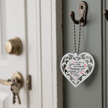 Memorial Ornament “Remembering You Is Easy, Missing You Never Goes Away” Sympathy Keepsake Gift In Loving Memory Hanging Ornaments S2X28 - style: Memorial Ornament4