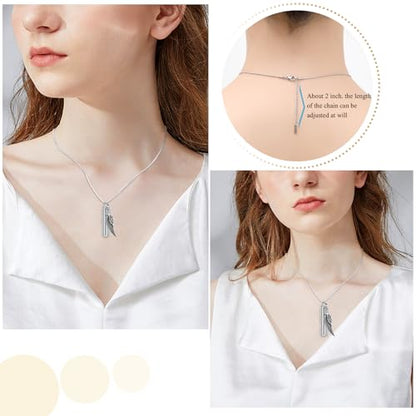Oinsi Car Charm & Cylinder Urn Necklace for Ashes Stainless Steel Tube Cremation Urn Jewelry Necklace for Ashes Memorial Keepsake Gifts - color: Style-B