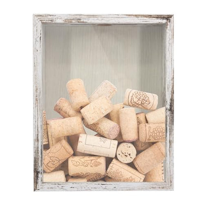 Ticket Shadow Box with Slot , Top Loading Shadow Box Display Case Frame Ready to Hang Memory Box , Pins, Awards, Medals, Wedding and Photos, White, 8x10 - color: White, size: 8*10