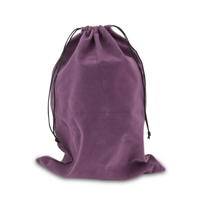Velvet Cremation Urn Bag - Drawstring Closure- adult-Purple - color: Purple
