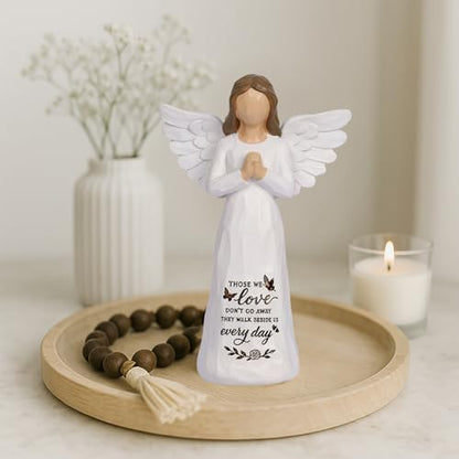 Sympathy Gifts for Loss of Loved One Grief Gift for Women Angel Figurine for Loss of Father Mother Memorial Remembrance Gift Sculpted Hand-Painted Figurines - style: Angels 2