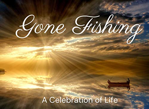 Guest Book For Funeral Fishing: A Celebration of Life, Beautiful Sunset Memorial Service Registry Guestbook