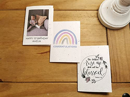 A4 & A5 Plantable Seed Paper/Card - Eco Friendly Print at Home Craft Paper with Wildflower Seed Mix (A4)