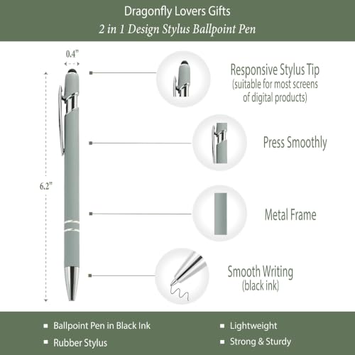 Dragonfly Gifts Women, Inspirational Encouragement Dragonfly Gift Ideas | Hardcover Notebook Green Foil 200 Pages A5 Lined, Dragonfly Themed Gift for Dragonfly Lover Friend Birthday Holiday Christmas - color: Gray-Green