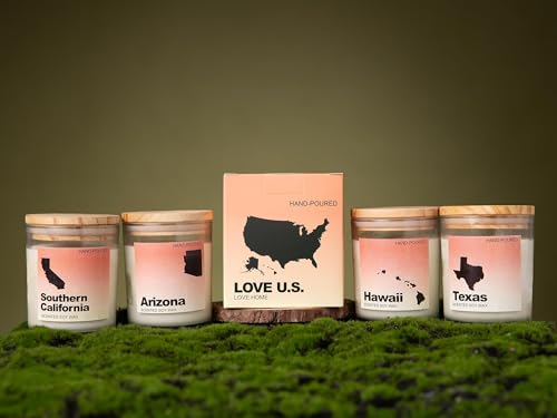 Arizona Gifts, Arizona Souvenirs & Gifts, Home Sick Jasmine Scented Candle, Natural Soy Wax & Natural Essential Oils - color: Arizona