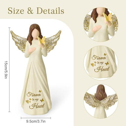 Butterfly Gifts for Women, Miscarriage Gifts for Mothers | Memorial Sympathy Gifts for Loss of Mom, Dad, Hand-Painted Remembrance Angel Gift - style: Miscarriage Gifts