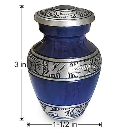 Small Keepsake Cremation Urns for Human Ashes Adult Male and Female - color: Purple, size: 4 Pcs Small