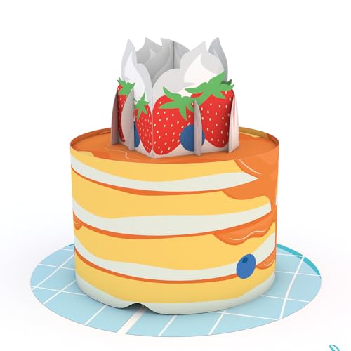 Lovepop Pancake Stacks Pop-Up Birthday Card with Envelope | Paperpop Card; 3D Breakfast Greeting Card for Women, Men, Husband, Wife, Mom, Dad, Sister, Son, Daughter, Friends, Adults - color: Pancake Stacks Birthday