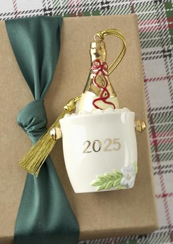 Lenox 897621 2025 Champagne Bucket Ornament, Christmas, Holiday Decorations - style: Champagne Bucket