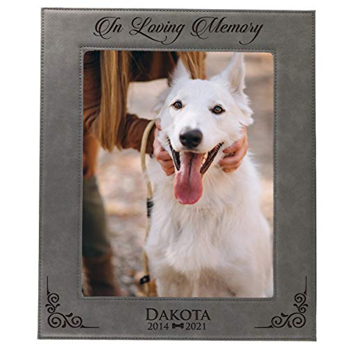 My Personal Memories Custom Personalized Dog Loss Memorial Pet Remembrance Picture Frame (Gray) - color: Gray