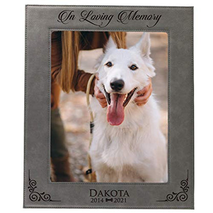My Personal Memories Custom Personalized Dog Loss Memorial Pet Remembrance Picture Frame (Gray) - color: Gray