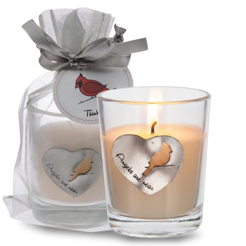 Whitney Howard Designs Angels are Near Memorial Candle - Sympathy Remembrance Gift for Loss of Loved One, Mom, Husband, Grandma - Grief Bereavement Funeral Gift - color: Angels Are Near