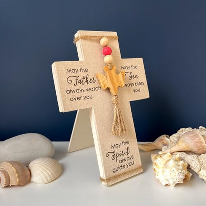 Abbey + CA Gift Confirmed in Christ Wall Cross, Confirmation Gift for Christian Boys and Girls, Easel Back, 7 1/4 Inches - color: Confirmation
