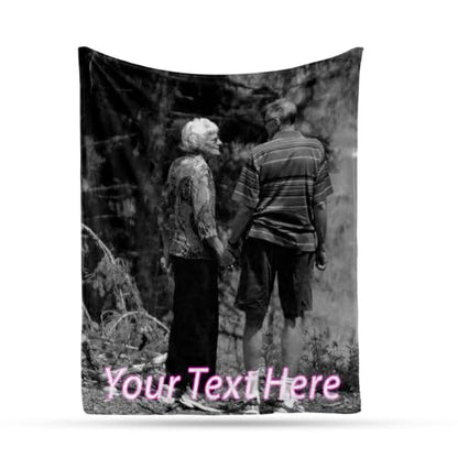 Arovene Ship Next Day, Custom Memorial Blanket with Photo - Printed in USA, A Hug from Heaven Blanket, Personalized Sympathy Gifts for Loss of Loved One Dad Mom Husband Wife Friend Dog Memorial Gifts - color: Style 10