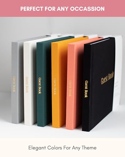 Lamare Wedding Guest Book – Photo Guest Book for Wedding Reception Party - color: White