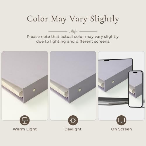 Vienrose 3 Rings Self Adhesive Photo Album 20 Sheets/40 Pages Purple | Hardcover, DIY Scrapbooking Kit, Paper Scrapbook, 12 x 12 inch, Lover Friends Kids Wedding - color: Purple, size: 12'' x12''40Pages
