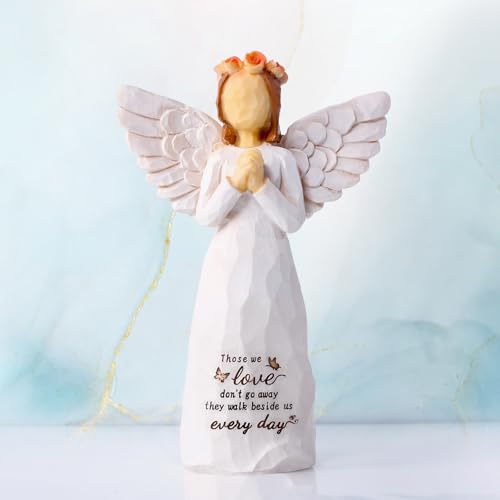 Sympathy Gifts for Loss of Loved One, Loss of Father Mother Sympathy Gift | 5.12" Resin Angel Figurine - Sympathy Gift, Memorial Gifts for Loss of Mom Dad Sister Grandma Grandpa, Bereavement Gifts - color: Sympathy-figurine
