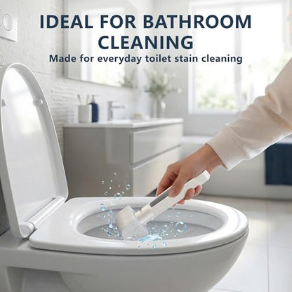 Pumice Stone Toilet Bowl Cleaner – 8 Refills for Hard Water & Limescale - color: White+grey