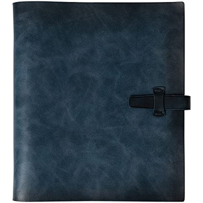 Photo Album 4x6 300 Photos,Genuine Leather Photo Albums with Writing Space with 30 Writing Paper,Travel Family Wedding Kids Graduation Ultrasound Baby Picture Album Scrapbook Photo Album（Blue） - color: Blue