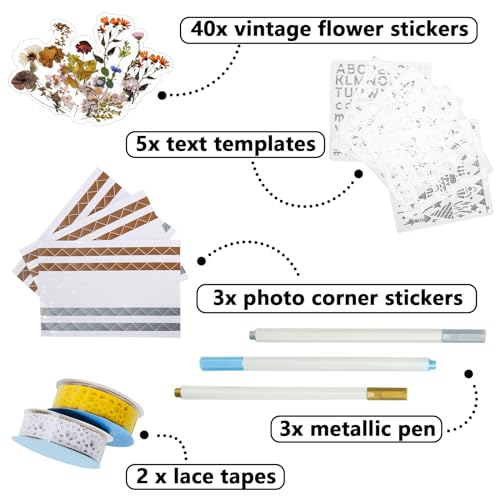 Vienrose Scrapbook 10x10 Inch Hardcover Kraft White Pages DIY Scrapbook Photo Album Linen Cover Scrap Book Photo Albums Scrapbooking Supplies Kit for Couple Family Wedding Travel - color: Beige, size: 10 Inch 40 Sheets