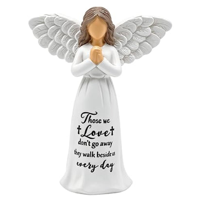 Sympathy Gifts for Loss of Loved One, Remembrance Angel Figurines, Memorial Gift for Women,Sculpted Hand-Painted Figurine Memorial Gifts for Bereavement Gifts