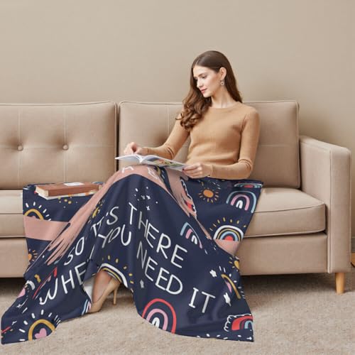 Giwawa Sending You a Big Hug Blanket Get Well Gifts for Women Men After Surgery/Cheer Up/Healing/Cancer Care/Comfort/Feel Better/Thinking of You/Inspirational/Sympathy Throw Blankets 50x60 - color: Hug